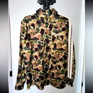 Palm Angles Green Camo Track Jacket Size XL